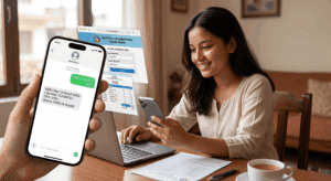 Student Checking their NEB Class 12 Result 2083
